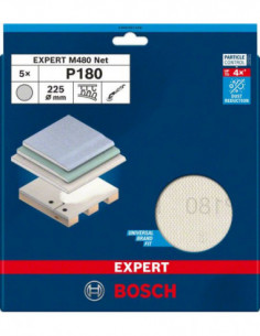 Malla de lija EXPERT M480 de 225 mm, G 180, 5 unidades 2
