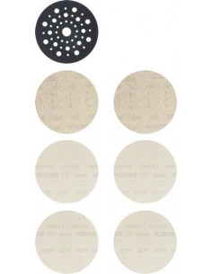 BOSCH EXPERT 2608901202 Kit de iniciación EXPERT M480 para lijadoras excéntricas de 125 mm, 7 unidades
