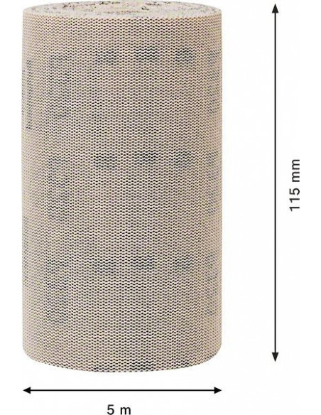 Rollo de malla de lija EXPERT M480 de 115 mm, 5 m, G 320