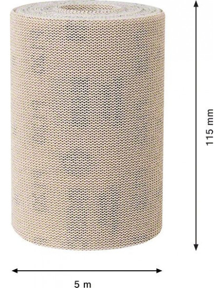 Rollo de malla de lija EXPERT M480 de 115 mm, 5 m, G 120