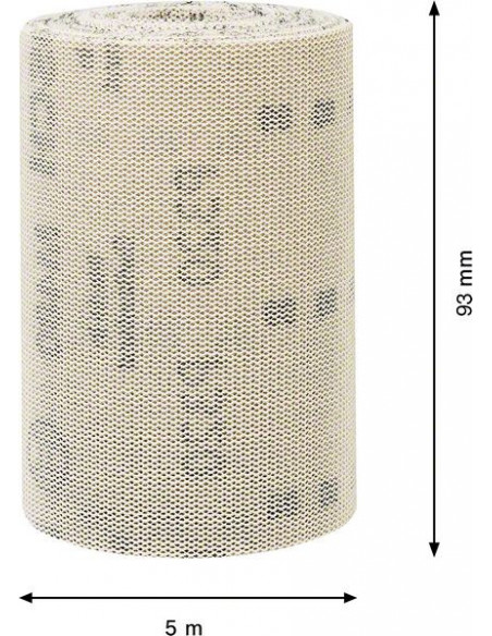 Rollo de malla de lija EXPERT M480 de 93 mm, 5 m, G 320