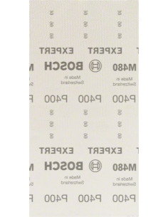 BOSCH EXPERT 2608900775 Malla de lija EXPERT M480 para lijadoras orbitales de 115 x 230 mm, G 400, 50 unidades