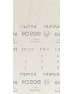 BOSCH EXPERT 2608900774 Malla de lija EXPERT M480 para lijadoras orbitales de 115 x 230 mm, G 320, 50 unidades