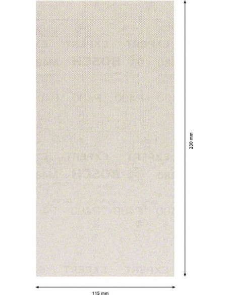 Malla de lija EXPERT M480 para lijadoras orbitales de 115 x 230 mm, G 100, 50 unidades