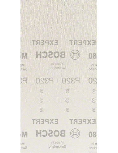 BOSCH EXPERT 2608900768 Malla de lija EXPERT M480 para lijadoras orbitales de 115 x 230 mm, G 320, 10 unidades