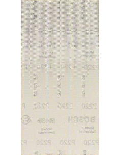 BOSCH EXPERT 2608900766 Malla de lija EXPERT M480 para lijadoras orbitales de 115 x 230 mm, G 220, 10 unidades