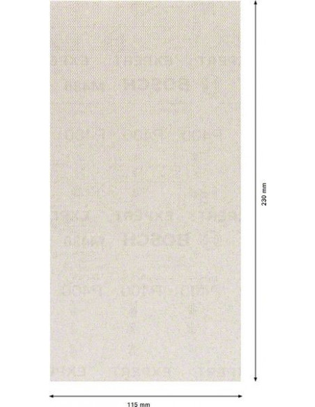 Malla de lija EXPERT M480 para lijadoras orbitales de 115 x 230 mm, G 80, 10 unidades