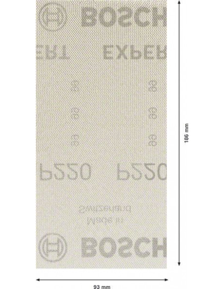 Malla de lija EXPERT M480 para lijadoras orbitales de 93 x 186 mm, G 220, 50 unidades