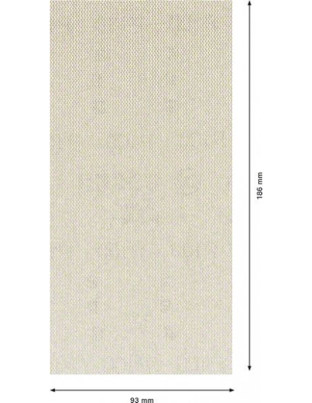 Malla de lija EXPERT M480 para lijadoras orbitales de 93 x 186 mm, G 100, 50 unidades