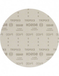 BOSCH EXPERT 2608900715 Malla de lija EXPERT M480 para lijadoras de cartón-yeso de 225 mm, G 400, 25 unidades