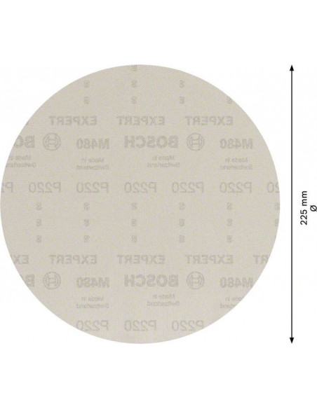 Malla de lija EXPERT M480 para lijadoras de cartón-yeso de 225 mm, G 220, 25 unidades