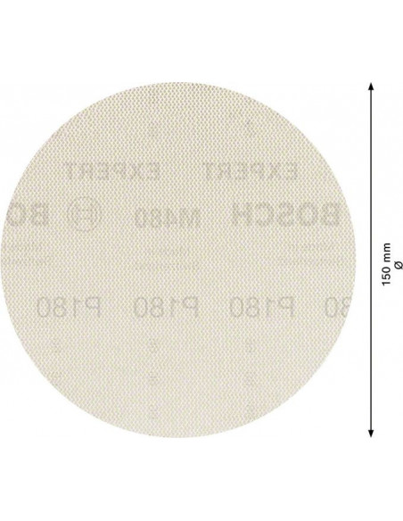 Malla de lija EXPERT M480 para lijadoras excéntricas de 150 mm, G 180, 50 unidades