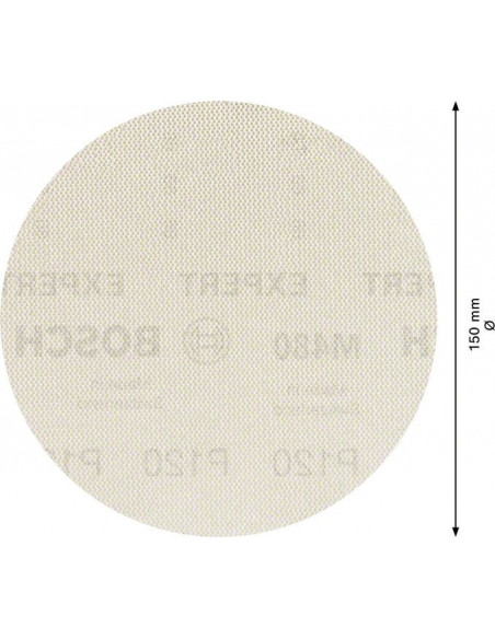 Malla de lija EXPERT M480 para lijadoras excéntricas de 150 mm, G 120, 50 unidades