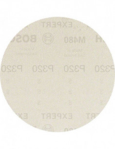 BOSCH EXPERT 2608900696 Malla de lija EXPERT M480 para lijadoras excéntricas de 150 mm, G 320, 5 unidades