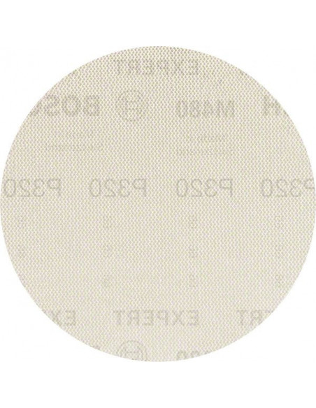 BOSCH EXPERT 2608900696 Malla de lija EXPERT M480 para lijadoras excéntricas de 150 mm, G 320, 5 unidades