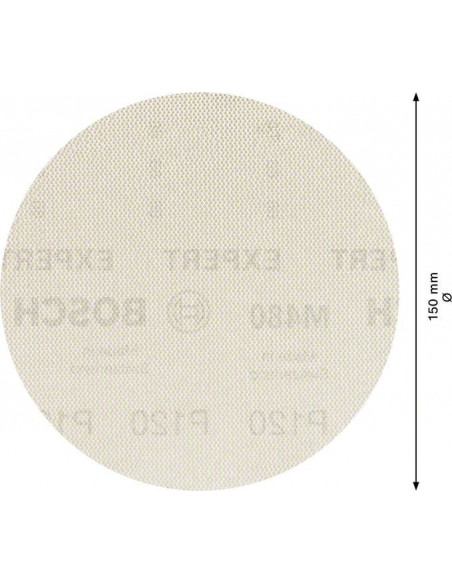 Malla de lija EXPERT M480 para lijadoras excéntricas de 150 mm, G 120, 5 unidades