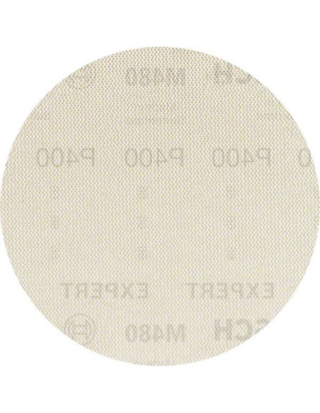 BOSCH EXPERT 2608900688 Malla de lija EXPERT M480 para lijadoras excéntricas de 125 mm, G 400, 50 unidades