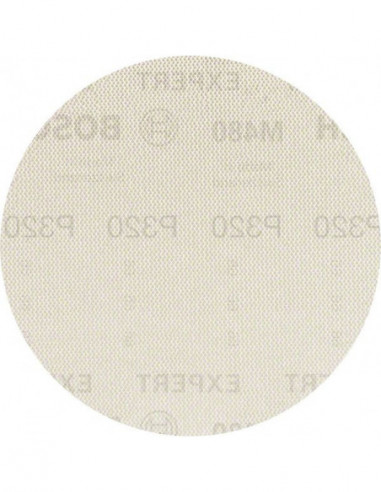 BOSCH EXPERT 2608900678 Malla de lija EXPERT M480 para lijadoras excéntricas de 125 mm, G 320, 5 unidades