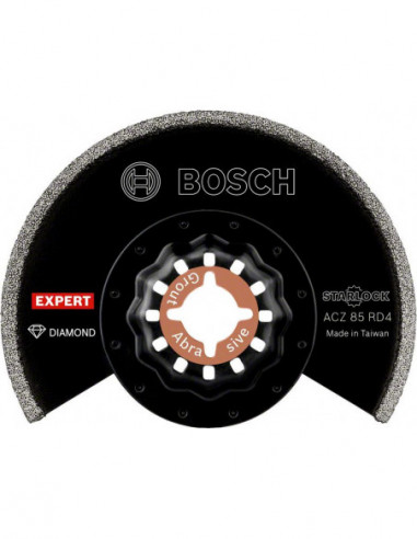 BOSCH EXPERT 2608900034 Hoja de multiherramienta para lechada EXPERT Grout Segment Blade ACZ 85 RD4 de 85 mm