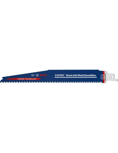 BOSCH EXPERT 2608900399 Hoja de sierra sable EXPERT 'Wood with Metal Demolition' S 1167 XHM, 3 unidades