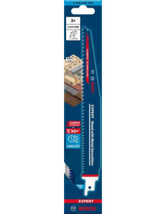 BOSCH EXPERT 2608900399 Hoja de sierra sable EXPERT 'Wood with Metal Demolition' S 1167 XHM, 3 unidades 2