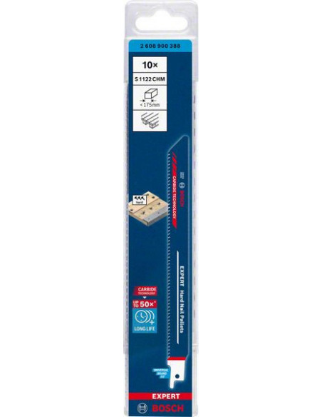 Hoja de sierra sable EXPERT 'Hard Nail Pallets' S 1122 CHM, 10 unidades