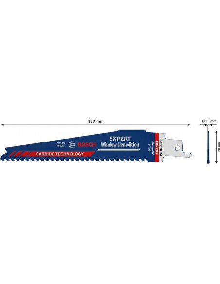 Hoja de sierra sable EXPERT 'Window Demolition' S 956 DHM, 1 unidad