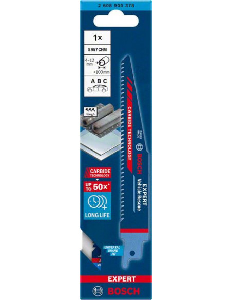 Hoja de sierra sable EXPERT 'Vehicle Rescue' S 957 CHM, 1 unidad