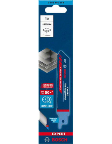 Hoja de sierra sable EXPERT 'Thin Tough Metal'...