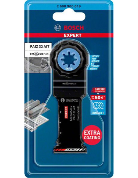 Hoja de multiherramienta EXPERT MetalMax PAIZ 32 AIT de 50 x 32 mm