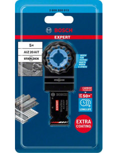 BOSCH EXPERT 2608900013 Hoja de multiherramienta EXPERT MetalMax AIZ 20 AIT de 40 x 20 mm, 5 unidades 2