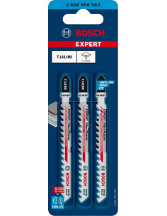 BOSCH EXPERT 2608900563 Hoja de sierra de calar EXPERT ‘Fiber Plaster’ T 141 HM, 3 unidades 2