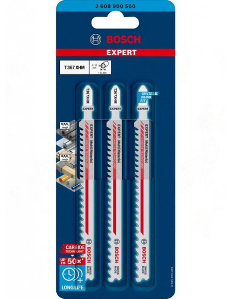 Hoja de sierra de calar EXPERT 'Multi Material' T 367 XHM, 3 unidades