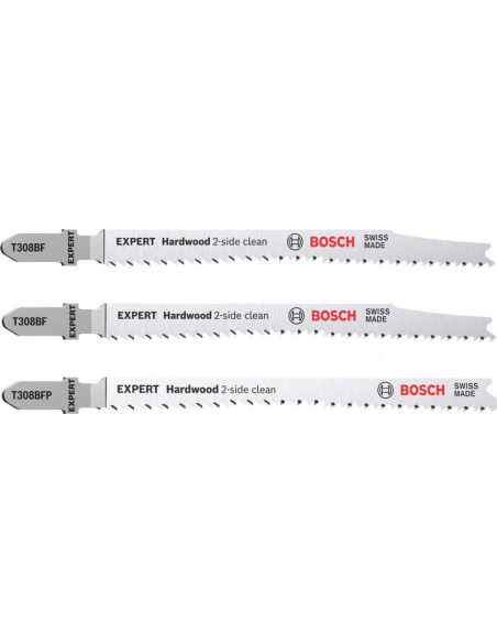 BOSCH EXPERT 2608900549 Set de 2 hojas de sierra de calar EXPERT ‘Hardwood 2-side clean’ T308BF/BFP BOSCH EXPERT 2608900549 Set de 2 hojas de sierra de calar EXPERT ‘Hardwood 2-side clean’ T308BF/BFP