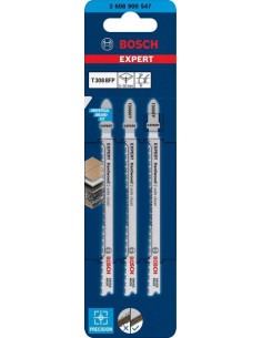 BOSCH EXPERT 2608900547 Hoja de sierra de calar EXPERT ‘Hardwood 2-side clean’ T 308 BFP, 3 unidades 2