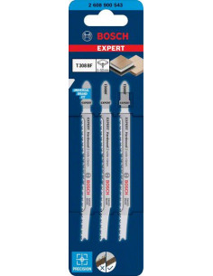 BOSCH EXPERT 2608900543 Hoja de sierra de calar EXPERT ‘Hardwood 2-side clean’ T 308 BF, 3 unidades 2