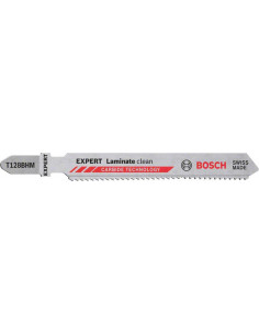 BOSCH EXPERT 2608900542 Hoja de sierra de calar EXPERT 'Laminate Clean' T128 BHM, 3 unidades