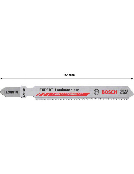 Hoja de sierra de calar EXPERT 'Laminate Clean' T128 BHM, 3 unidades