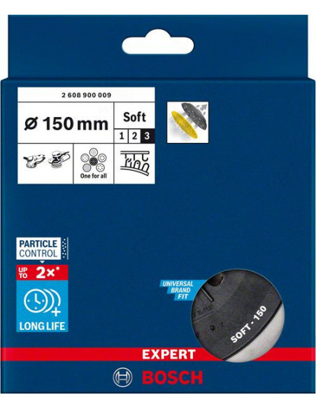 Platos de soporte multiperforados EXPERT Multihole para Bosch de 150 mm, blando