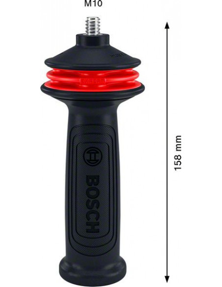 Empuñadura para amoladora EXPERT Handle con Vibration Control M10 de 169 x 69 mm