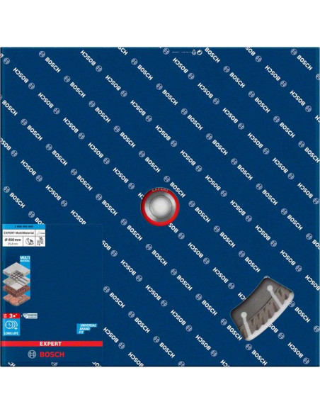 Disco de corte de diamante EXPERT MultiMaterial de 450 x 25,40 x 3,3 x 12 mm