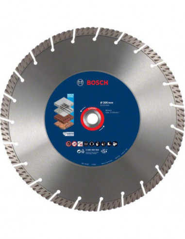 BOSCH EXPERT 2608900664 Disco de corte de diamante EXPERT MultiMaterial de 300 x 22,23 x 2,8 x 15 mm