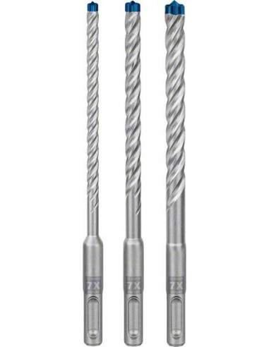 BOSCH EXPERT 2608900196 Set de brocas para martillo EXPERT SDS plus-7X de 6/8/10 mm, 3 unidades