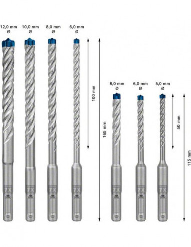 Set de brocas para martillo EXPERT SDS plus-7X...