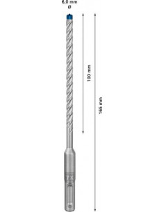 BOSCH EXPERT 2608900191 Broca para martillo EXPERT SDS plus-7X de 6 x 100 x 165 mm, 50 unidades 2