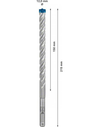 Broca para martillo EXPERT SDS plus-7X de 12 x...