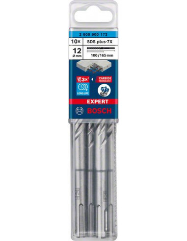 Broca para martillo EXPERT SDS plus-7X de 12 x...