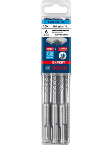 Broca para martillo EXPERT SDS plus-7X de 6 x...