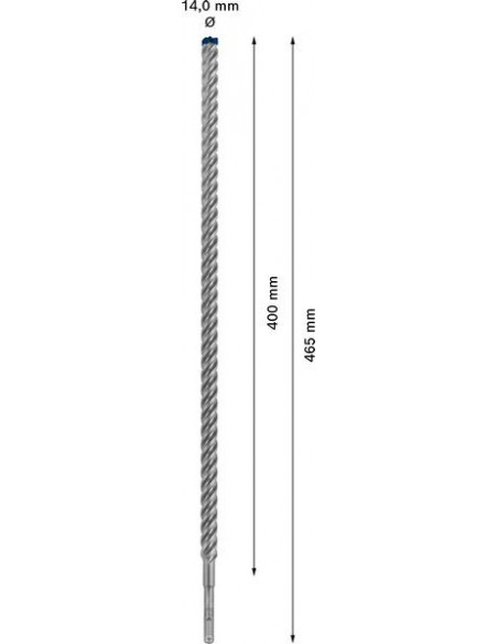 Broca para martillo EXPERT SDS plus-7X de 18 x 400 x 450 mm