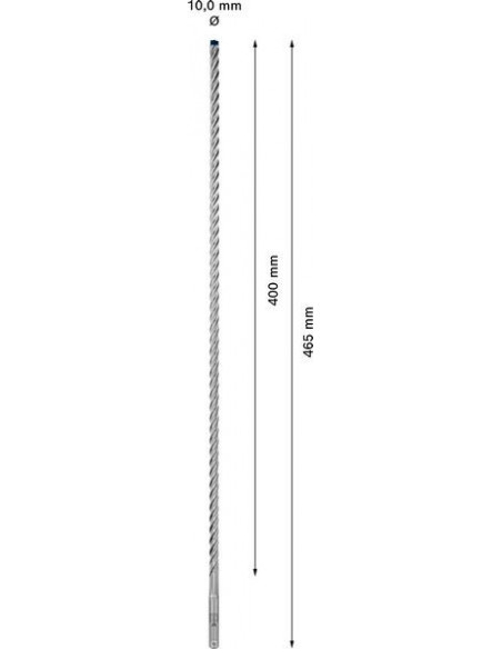 Broca para martillo EXPERT SDS plus-7X de 10 x 550 x 600 mm